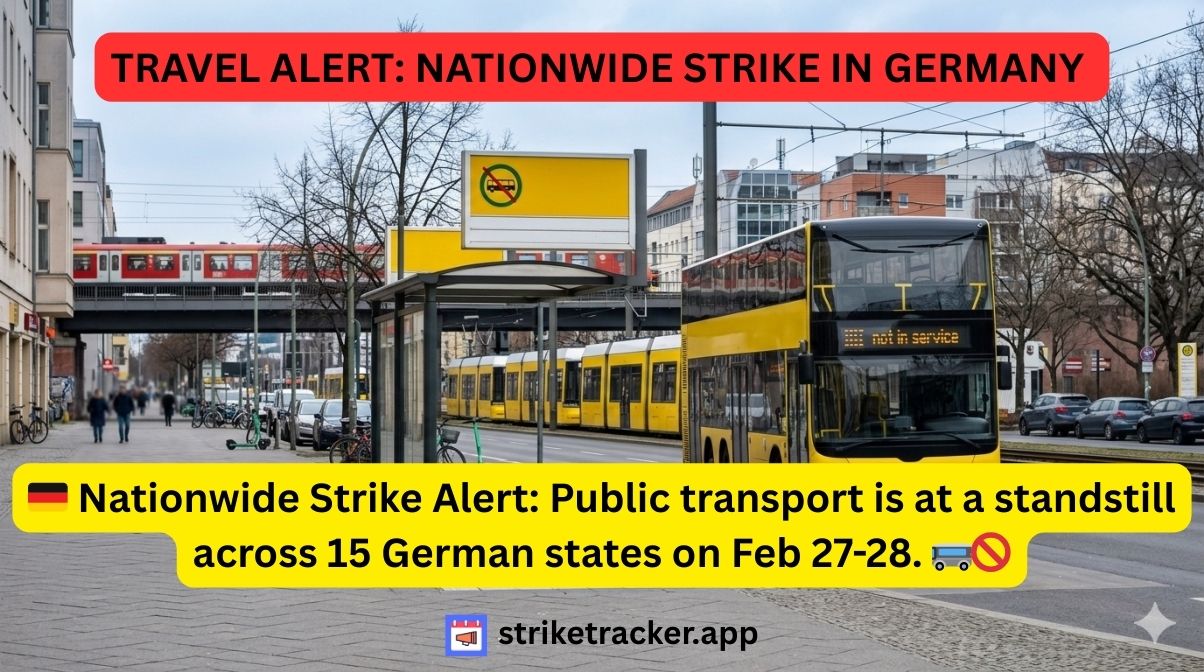 Germany: Nationwide Public Transport Strike (ver.di) - February 27-28